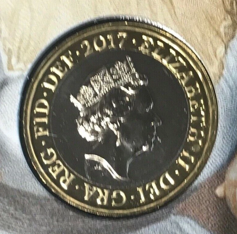 2017 JANE AUSTEN 2 TWO POUND COIN BRILLIANT UNCIRCULATED BU BUNC - Image 4 of 4