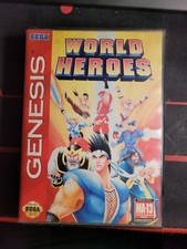 World Heroes Case SEGA Genesis Authentic BOX ONLY