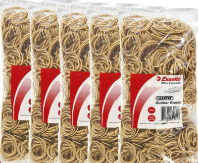 5 Esselte Superior Rubber Bands Size No 16 500g Bags 2.5kg Approx 11,000 