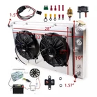 4 Row Radiator For Chevelle GTO Cutlass Lemans 1968-1972 7.4L Shroud Fan + Relay