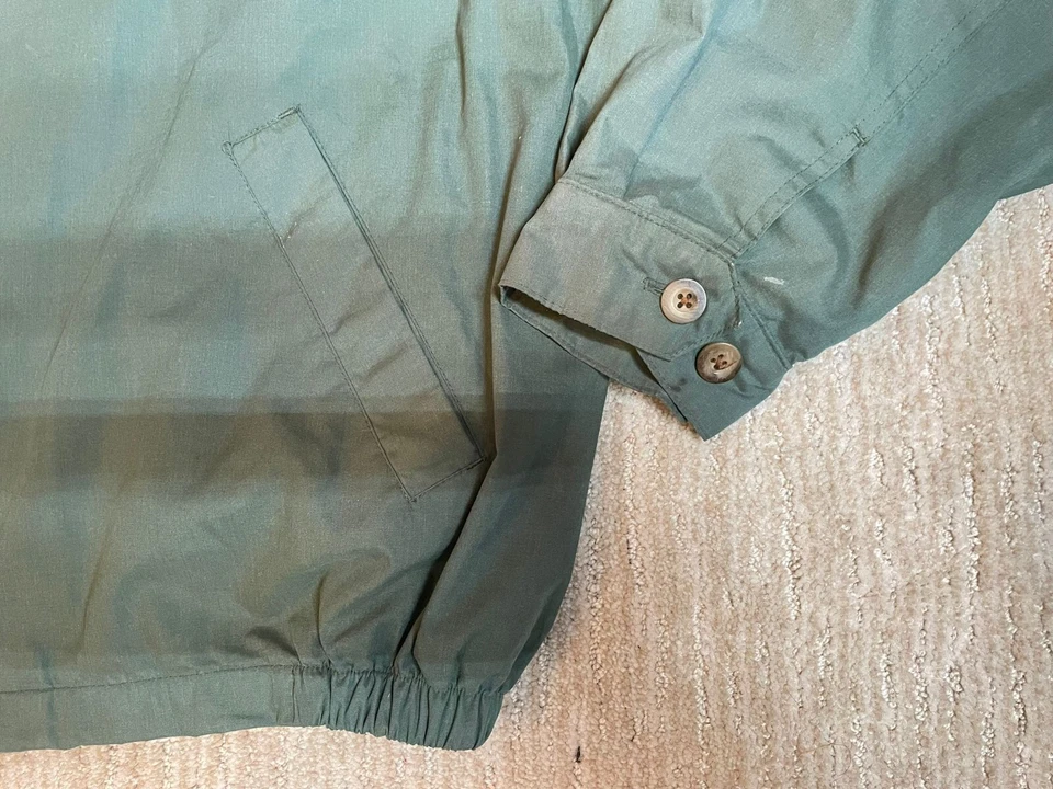 Vintage Trader Bay Jacket Mens XL Green Full Zip Windbreaker 80s - Image 2 of 4