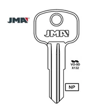 JMA Gas Cap Uncut Key Blank Fits for Volkswagen - X132 - VO-9D (10 Pack)