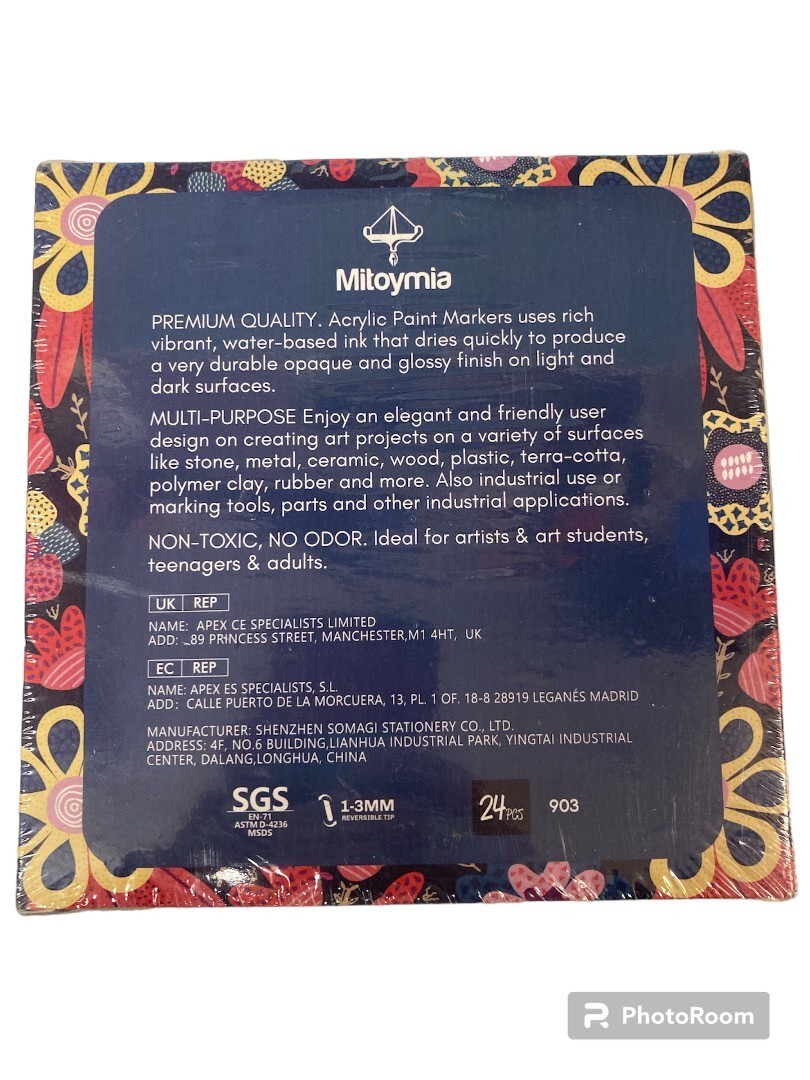 MITOYMIA 48 Acrylic Water Based NonToxic Paint Markers BNIB CG M04 eBay