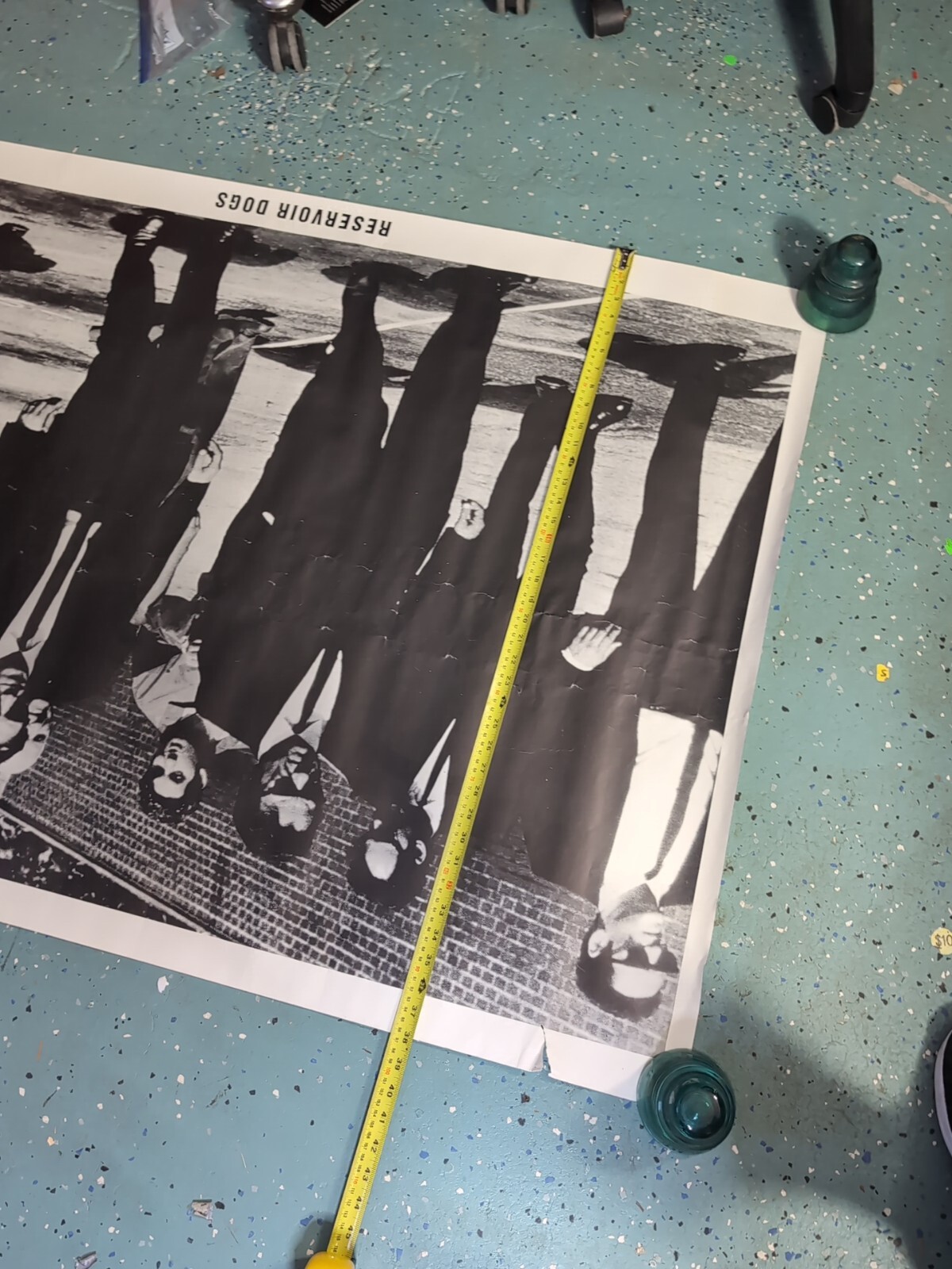 RARE! XL Vintage Reservoir Dogs Black & White Movie Poster 54x38, Printed in UK