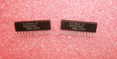 QTY (16) UPD41264V-15 NEC 24 PIN ZIP 64Kx4 256x4 DUAL PORT GRAPHICS BUFFER NOS