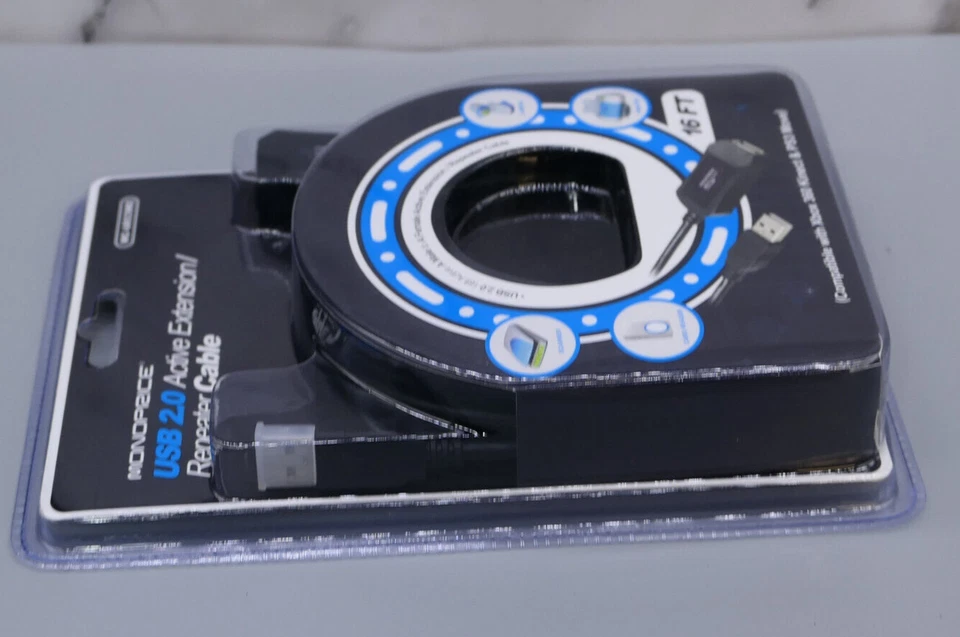 Monoprice 16ft 5M USB 2.0 A Male to A Female Active Extension/Repeater Cable - Image 4 of 4