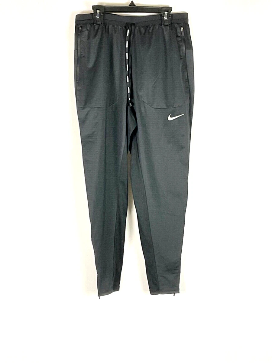 Nike Men's Phenom Elite Knit Running Long Pants Black CU5505-010 Size  (Medium)