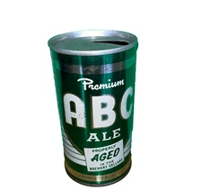 Premium ABC Ale Extra Dry Pull Top Beer Can Garden State Brewing Corp. Green Can