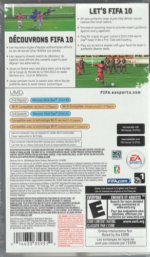 FIFA Soccer 2010 PSP (Brand New Factory Sealed US Version) Sony PSP - Picture 2 of 2