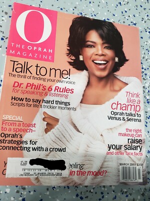 O The Oprah Magazine March 2003 Venus Serena Williams