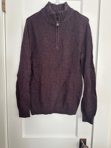 nwt marc anthony quarter zip sweater size small