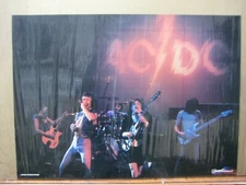 Vintage Post AC/DC acdc ac dc rock band 1970's Inv#G5034