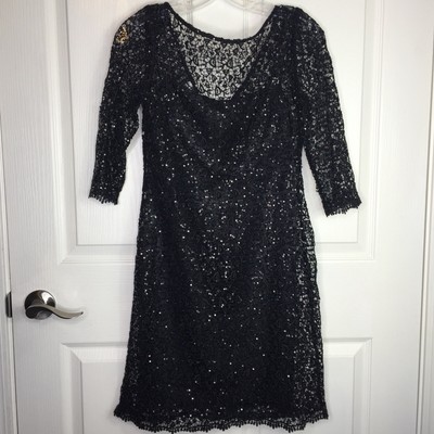 black sparkly formal dress