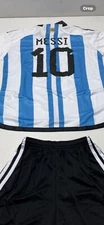 Messi #10 Argentina Youth kids Medium and all sizes w-shorts. Brand New w- Tags.