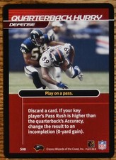 2002 NFL Showdown Strategy #S8 Quarterback Hurry Dwayne Carswell Denver Broncos