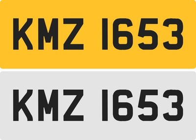 KMZ 1653 Dateless Registration Number Cover Plate