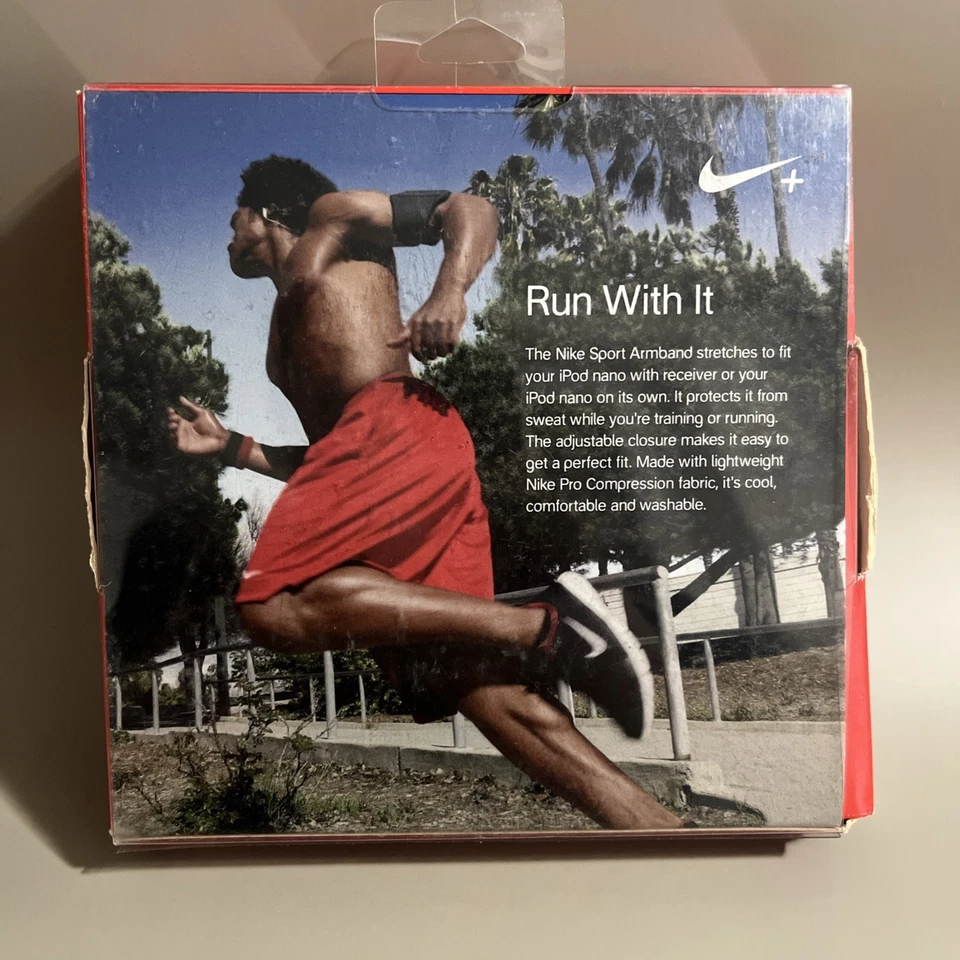 Black Nike Sport Armband For All Apple IPod Nano Holder Jogging Running NEW - Image 2 of 2