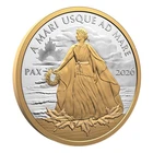 PAX Lady Peace Dollar GOLD GILDED 2026 CANADA 1oz .9999 Pure Silver $1 Coin