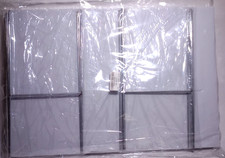 Blank Yard Signs  Stakes - Set of Seven - 17.5X12in White Plastic Lawn Signs