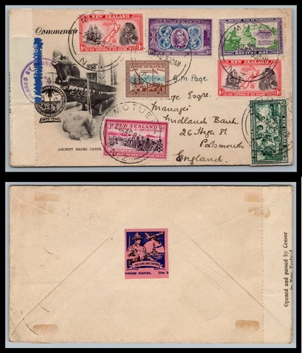 New Zealand FDC # 229//240 Centenial of British Sovereignty   Censored , xc150