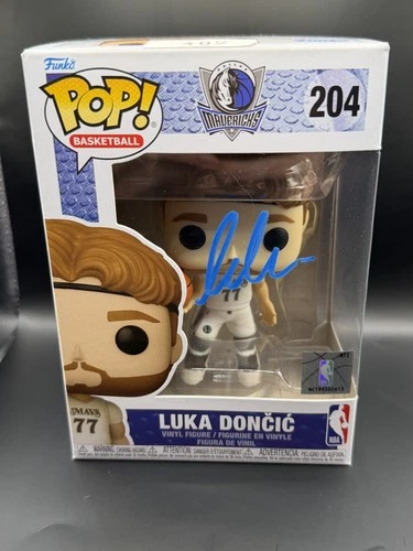 Funko Pop! Luka Doncic #204 Autographed With COA NBA Dallas Mavericks Signed