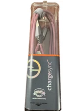 Ventev ChargeSync Micro-USB Braided Cable Tangle-Free - 4' - Pink