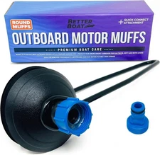 Boat Motor Muffs, Outboard and Inboard I/O Engine Flush Kit, Hose Adapter, for M