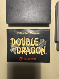 Double Dragon Nintendo NES Super Limpio Probado Propietario Original con Manual