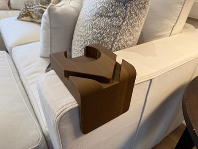 Custom  Drink Holder for Lovesac Sactional | W/Cup Holder for 4-inch Armrest