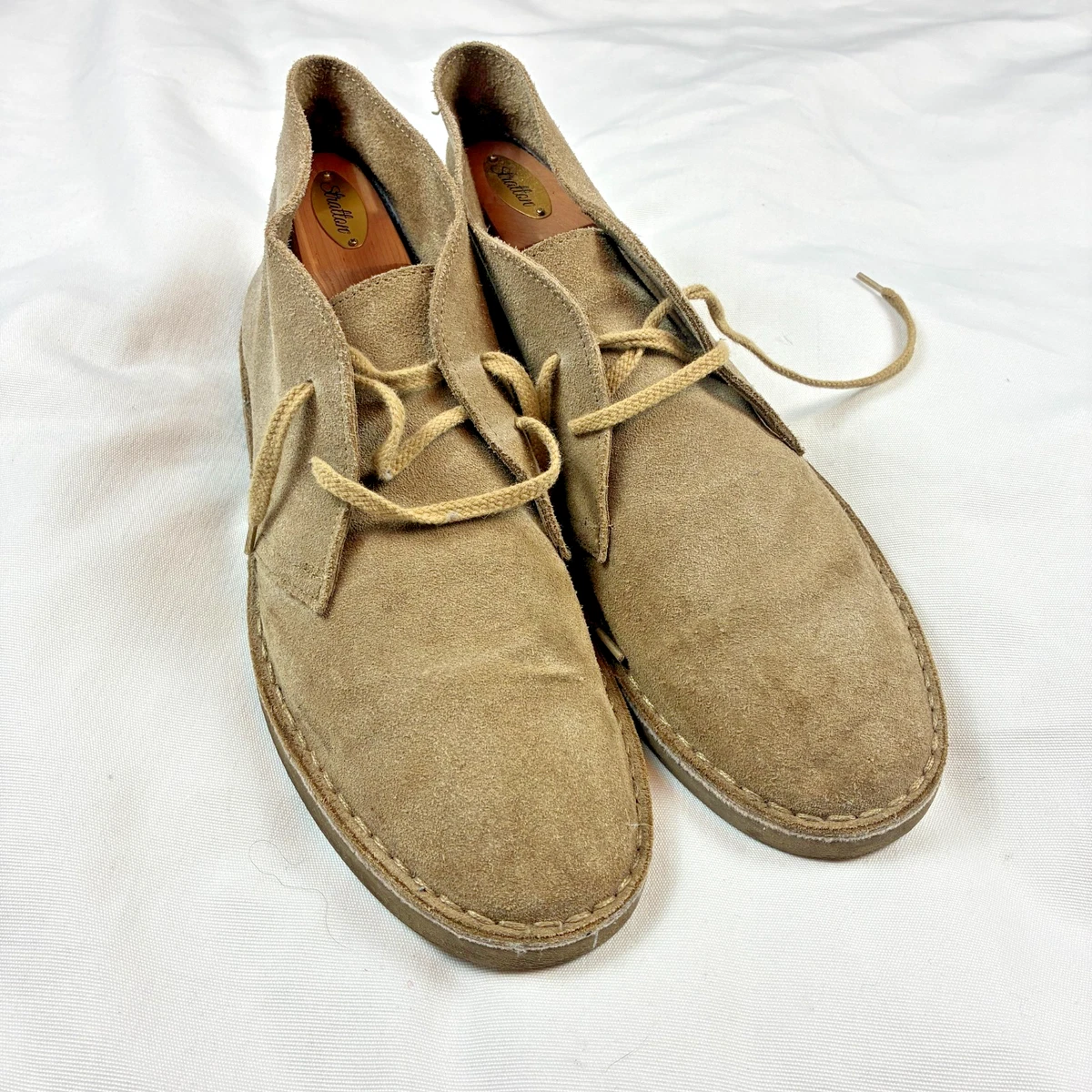 B2 Auth J CREW Taupe Suede Lace Up Desert Boots Shoes AA089 Size 8 J.CREW Ankle Suede Boots for Men for Sale | Shop New & Used  main image 4