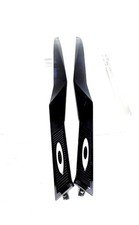 Oakley Sutro Black Ink Eyeglass Set Temple Arms Replacement Parts w/silver Icon