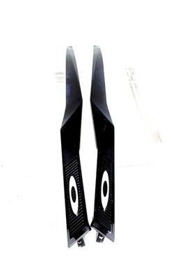 Oakley Sutro Black Ink Eyeglass Set Temple Arms Replacement Parts w/silver Icon 