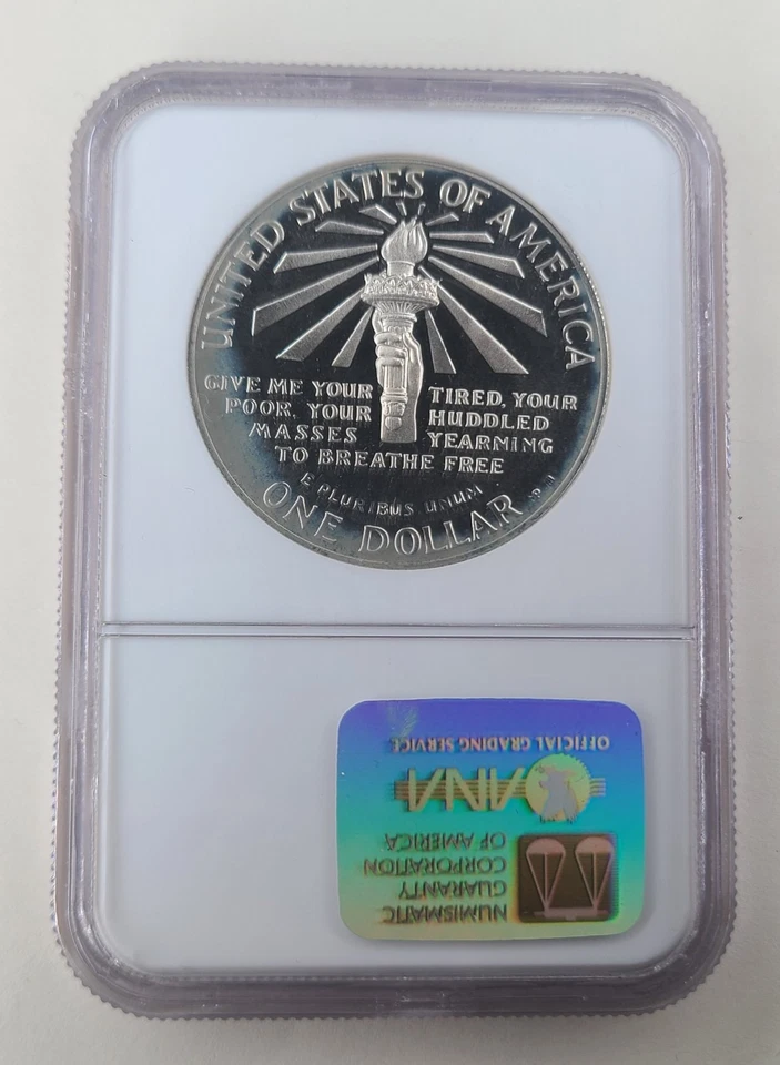 1986-S Statue of Liberty Commemorative Silver Dollar | NGC PF69 Ultra Cameo - Image 2 of 4
