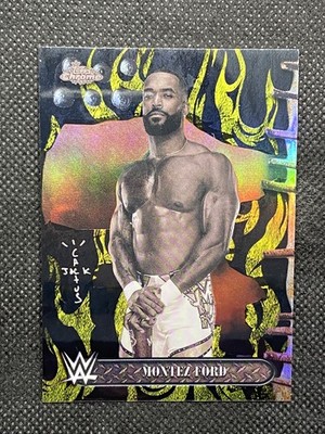 2025 Topps Chrome WWE x Cactus Jack Montez Ford Black & Yellow #64