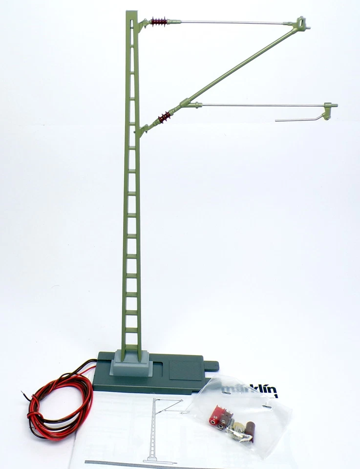 MÄRKLIN SCALA 1 PALO x CATENARIA ELETTRICO IN METALLO H mm 255 10-1/16" art 5633 - Immagine 2 di 4