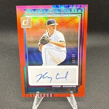 RILEY CORNELIO 2025 Donruss SIGNATURE SERIES RED AUTO #'d /49 Nationals