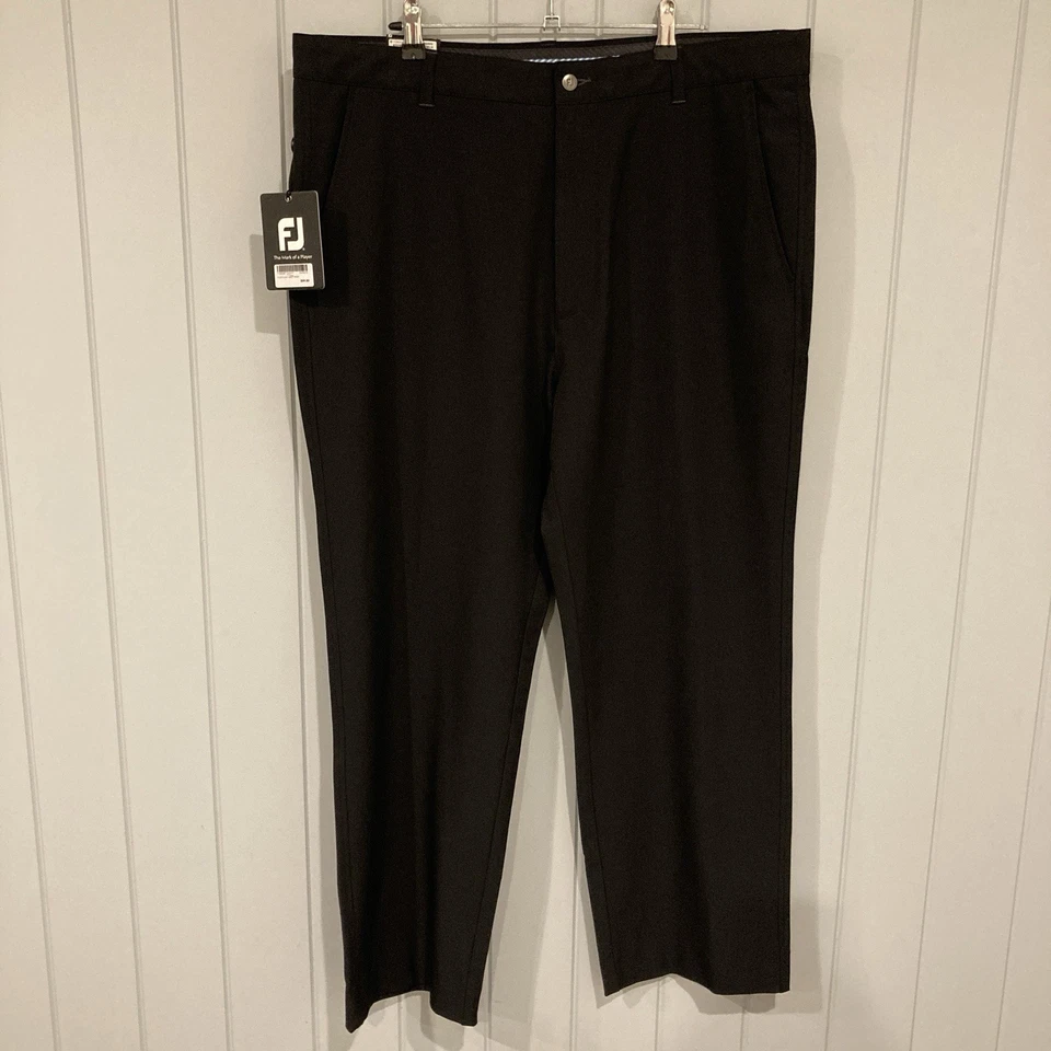 Footjoy Golf Pants Mens W38 L29 Black WRT Extreme Hemmed FJ Stretch with tags - image 2 of 4