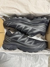 Size UK 6 - Salomon XT6 Triple Black Phantom Hiking Unisex Trainers - RRP £165!