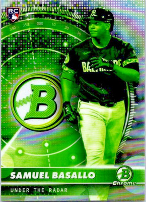 Samuel Basallo RC Under The Radar 2026 Bowman Chrome Free Ship Baltimore Orioles