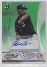 2016 Bowman Platinum Presence Green 58/75 Domingo Acevedo #PPA-DA Auto 1u0