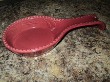Signature Sorrento by Debby Segura 10” Spoon Rest/Holder Beaujolais Burgundy