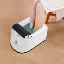 Portable Foot Spa Tub Foot Bath with Colorful Lamp Acrylic Massage Foot Bath