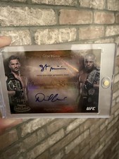 🔥2024👀UFC Topps Gold🥇Label Dual Autograph✍🏻 Stipe Miocic & Daniel Cormier🥊