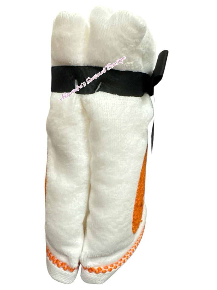 Kassafina Home Set Of 2 Halloween Fall Hand Towels Smiling Pumpkin 100% Cotton - Image 3 of 4