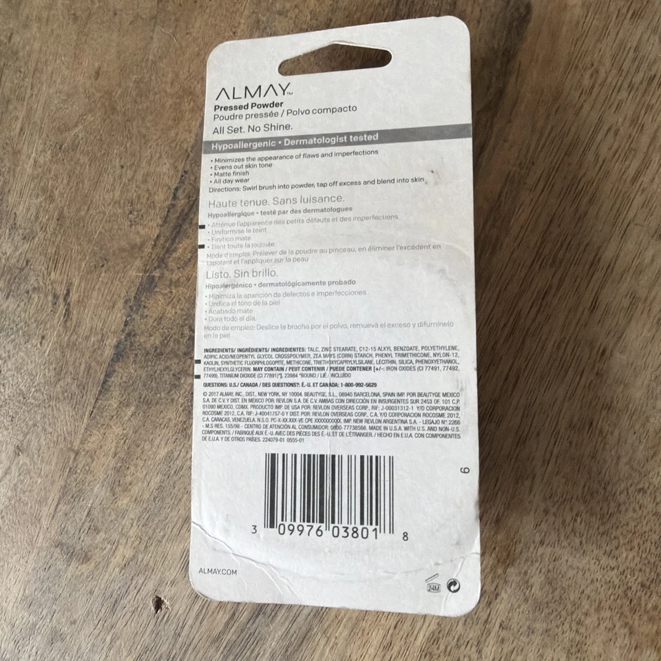 Almay Pressed Powder Makeup, Hypoallergenic, 100 My Best Light - Image 4 of 4