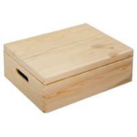 Holzkasten Mit Griffen Und Deckel, 40 X 30 Cm, Kesper