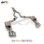 KA Exhaust Catback For Benz E63 W212 Steel rear section