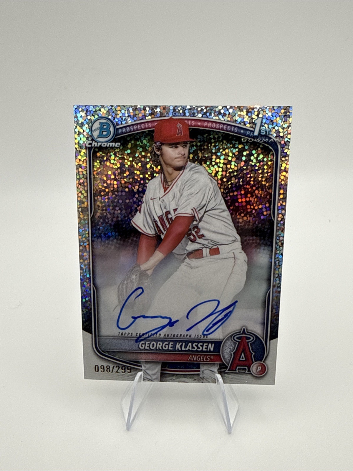 2025 Bowman George Klassen Chrome Auto Speckle Refractor 1st #98/299