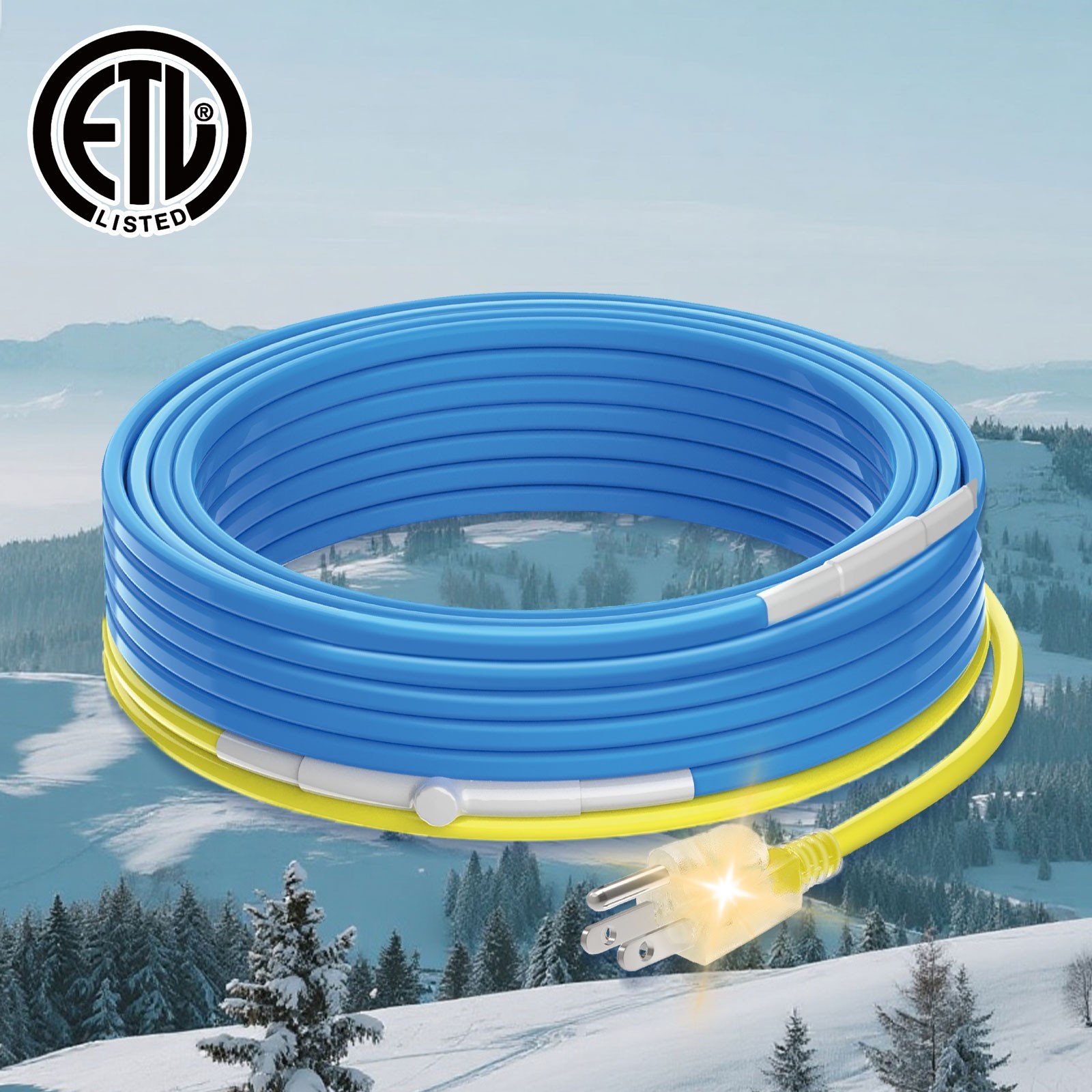 YeloDeer Water Pipe Heat Tape - Durable Freeze Protection Heating Cable