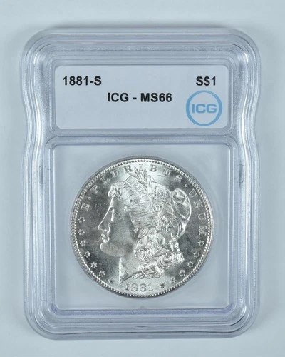 1881-S Morgan Silver Dollar MS66 ICG *6655